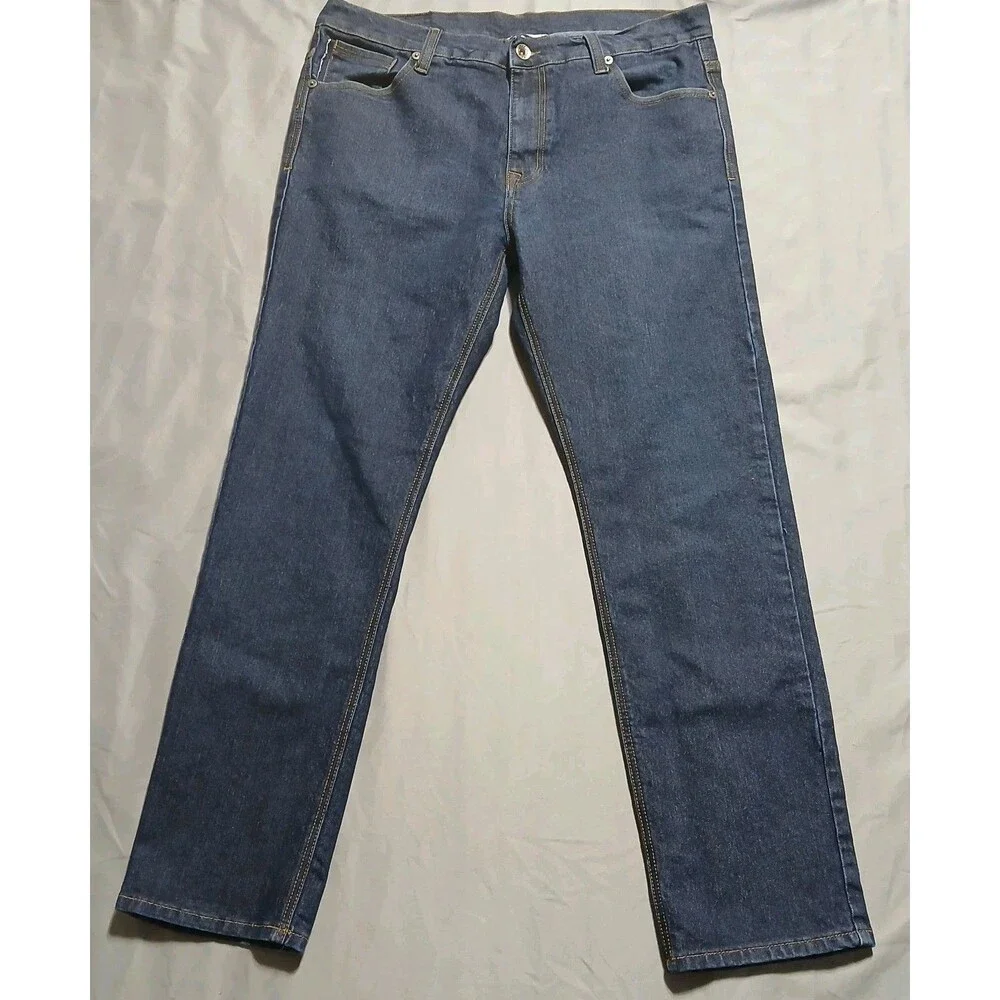 Southpole Men 36x32 Jeans Dark Wash Stretch Indigo Blue Selvedge Denim Skate Y2K - Picture 1 of 14